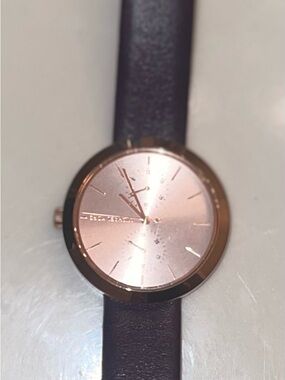 Michael Kors Garner MK2575 Women's Purple Leather Analog Dial Quartz Watch